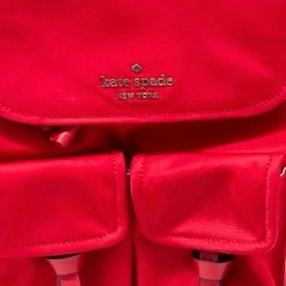 Kate Spade Cherry Red Backpack NWOT - Picture 3 of 8